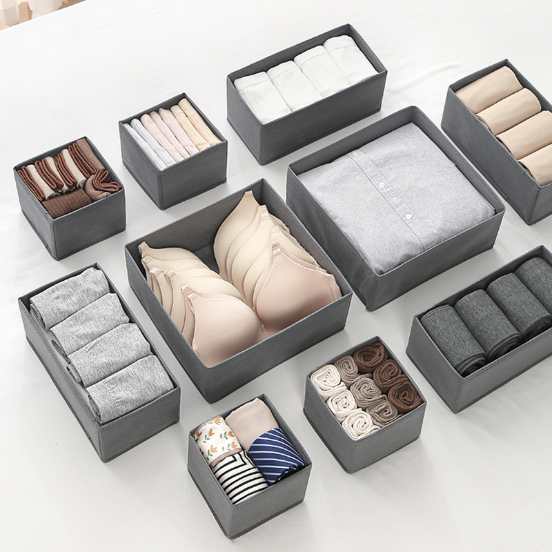 Sock Organizer Tray - Drawer Organizer Non-woven Fabric Clothes Underwear