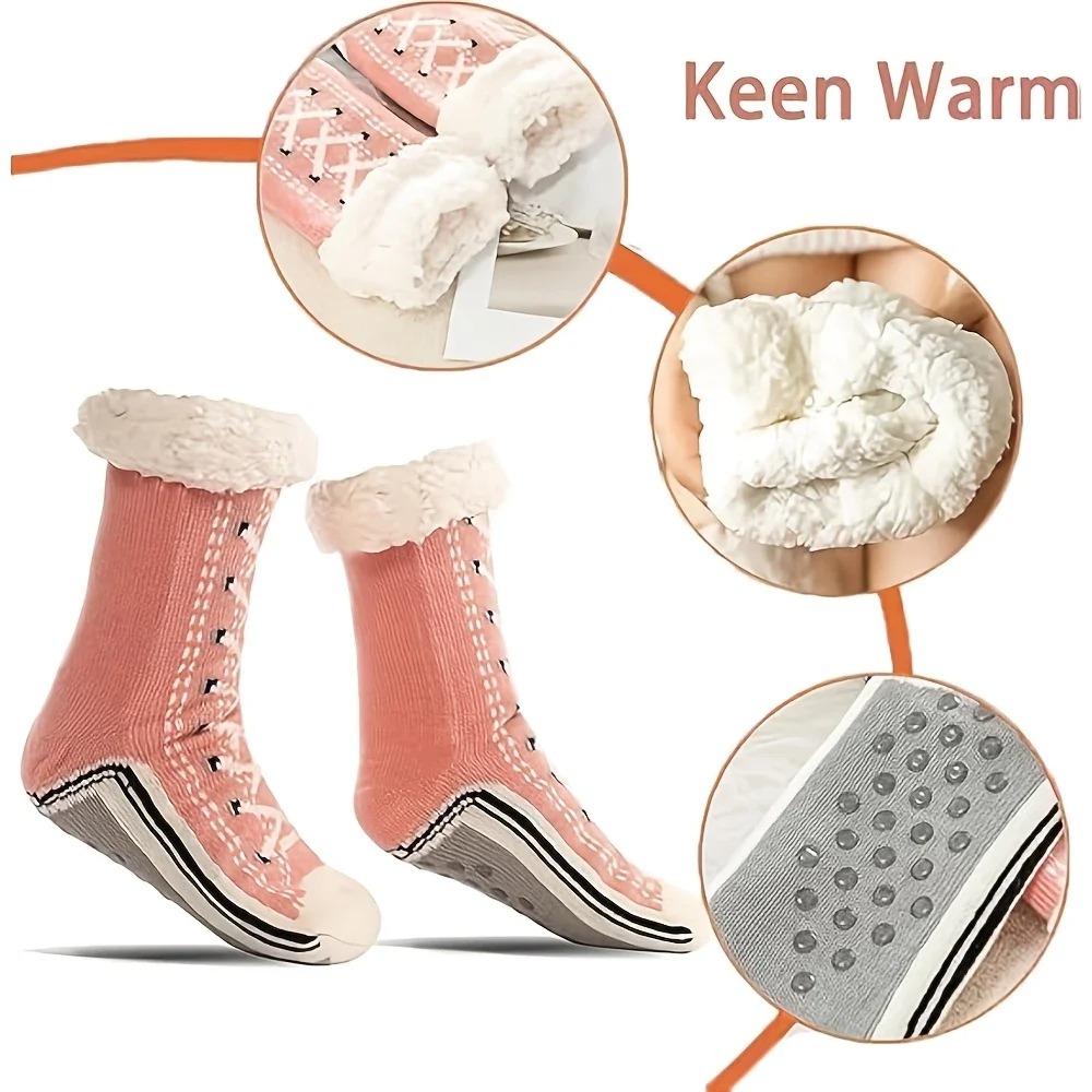SSUNTAK Women Super Thick Flee - Thermal Sock Winter ulasan dan harga
