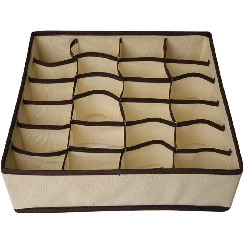 24 Grid Drawer Organizer Tray, - Sock Organizer Tray ulasan dan harga